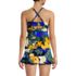 Women's V-Neck Plunge X Back Tankini Top, Back