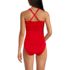 Women's V-Neck Plunge X Back Tankini Top, Back
