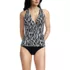 Women's V-Neck Plunge X Back Tankini Top , Front