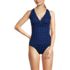 Women's V-Neck Plunge X Back Tankini Top, Front