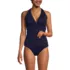 Women's V-Neck Plunge X Back Tankini Top , Front