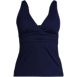 Women's V-Neck Plunge X Back Tankini Top, alternative image