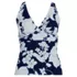 Women's V-Neck Plunge X Back Tankini Top, Front