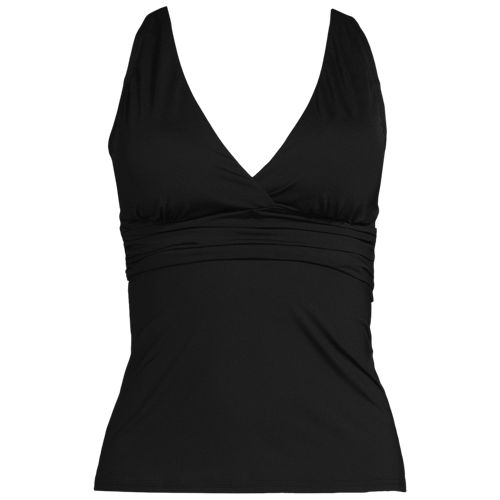 Women's Plus Size DD-Cup Keyhole High Neck Modest Tankini Top