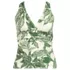 Women's V-Neck Plunge X Back Tankini Top, Front