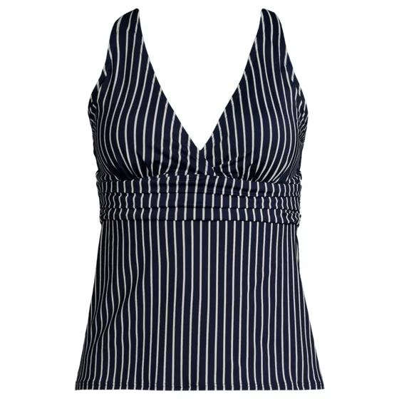 Women's V-neck Plunge X Back Tankini Top  - primary