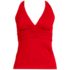 Women's V-Neck Plunge X Back Tankini Top, Front