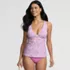 Women's V-neck Plunge X Back Tankini Top , alternative image