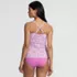 Women's V-Neck Plunge X Back Tankini Top , Back