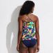 Women's V-Neck Plunge X Back Tankini Top, Back