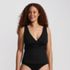 Women's V-Neck Plunge X Back Tankini Top, Front