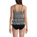 Women's Chlorine Resistant Ruffle Fauxkini One Piece Swimsuit, Back