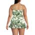 Women's Plus Size V-Neck Plunge X Back Tankini Top, alternative image