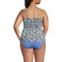 Women's Plus Size V-Neck Plunge X Back Tankini Top , alternative image
