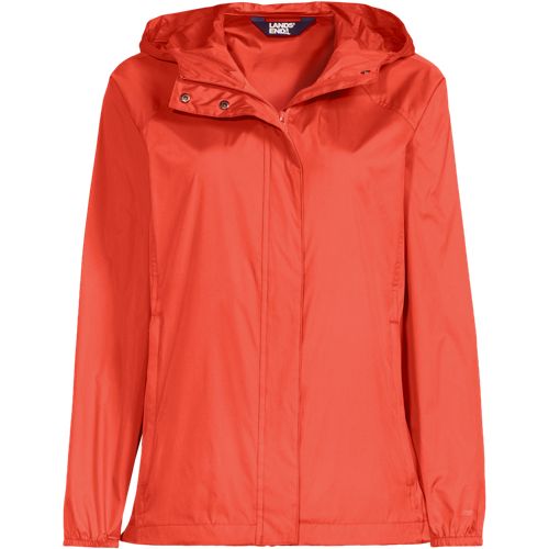 Women's Packable Water Resistant UPF 50 Windbreaker Jacket, Front
