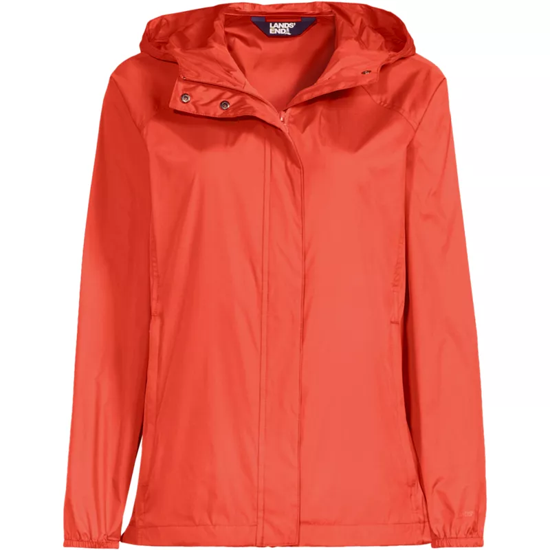 Women's Packable Water Resistant UPF 50 Windbreaker Jacket, Front