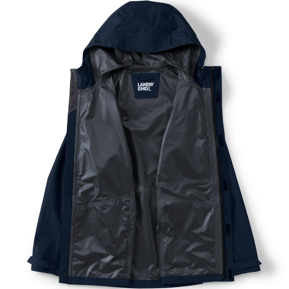 Lands end rain jacket with hood online