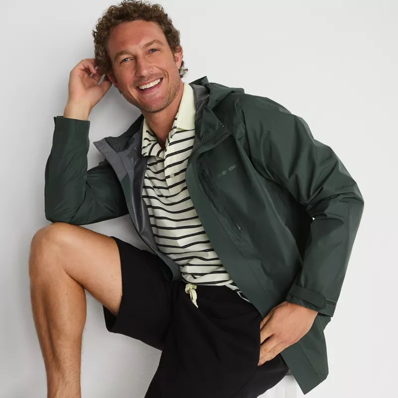 Men's Tall Squall Waterproof Packable Shell Rain Jacket, alternative image