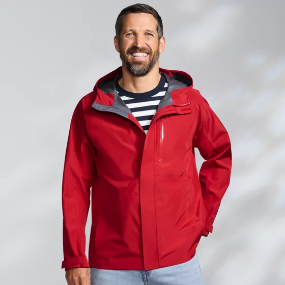 Men's Tall Squall Waterproof Packable Shell Rain Jacket - primary