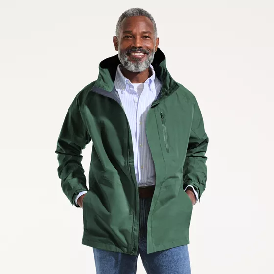 Men's Squall Waterproof Packable Shell Rain Jacket - primary