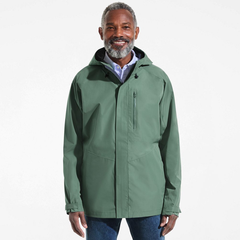 Men's Squall Waterproof Packable Shell Rain Jacket | Lands' End