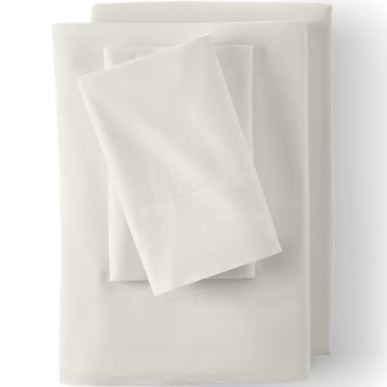 Essential Garment Washed Cotton Percale Bed Sheet Set - primary