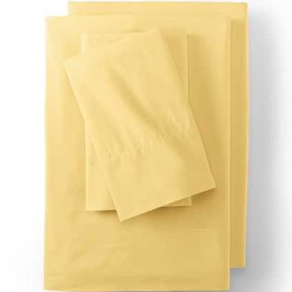 Essential Garment Washed Cotton Percale Bed Sheet Set - primary