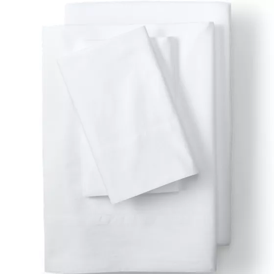 Essential Garment Washed Cotton Percale Bed Sheet Set - primary