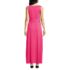 Women's Petite Sleeveless Tie Waist Maxi Dress, Back