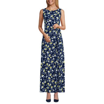 Women's Sleeveless Tie Waist Maxi Dress - image 1