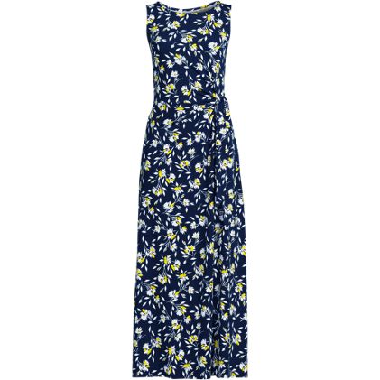 Women's Sleeveless Tie Waist Maxi Dress - primary