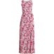 Women's Petite Sleeveless Tie Waist Maxi Dress, Front