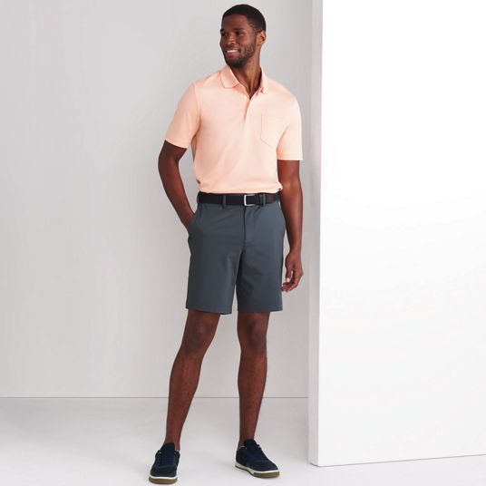 mens grey dress shorts Charcoal Flex Grey Dress Shorts main image 0