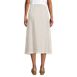 Women's Button Front Linen Midi Skirt, Back