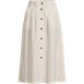 Women's Button Front Linen Midi Skirt, Front