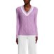 Women's Drifter Cable V-Neck Sweater, Front