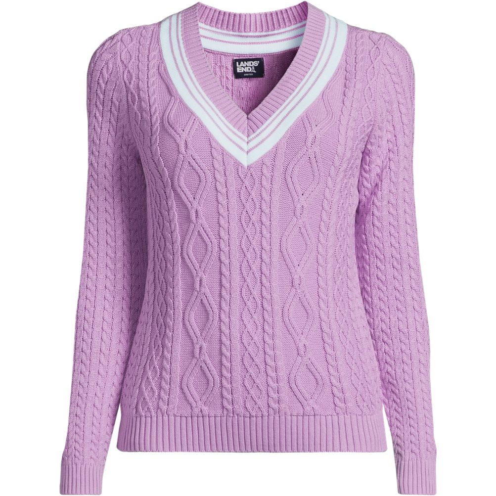 Lands end drifter cable sweater sale