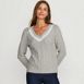 Women's Drifter Cable V-Neck Sweater, Front