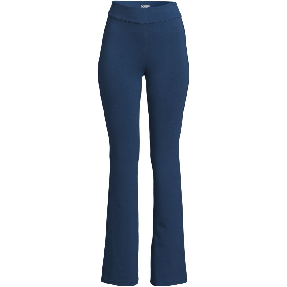 Lands' End Women's Tall Starfish Mid Rise Straight Leg Pants - Medium Tall  - Deep Sea Navy : Target