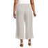 Women's Plus Size High Rise Gauze Crop Pants, Back