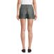 Women's High Rise Pleated A-line 5" Linen Shorts, Back