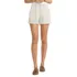 Women's High Rise Pleated A-line 5" Linen Shorts, Front