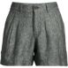 Women's High Rise Pleated A-line 5" Linen Shorts, Front