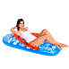 Pool Central Inflatable Blue and Orange Jumbo Flip Flop Pool Float, alternative image