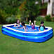 Pool Central Blue and White Inflatable Rectangular Family Swimming Pool, alternative image