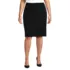 Women's Plus Ponte Angled Pocket Pencil Skirt, Front