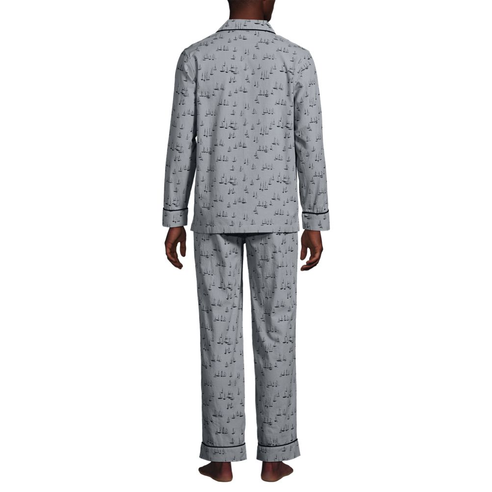 Men's Long Sleeve Essential Pajama Set | Lands' End