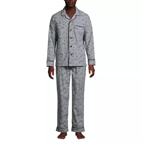 Men's Long Sleeve Essential Pajama Set, Front