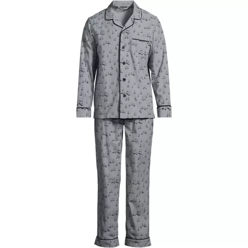 Men's Long Sleeve Essential Pajama Set, Front