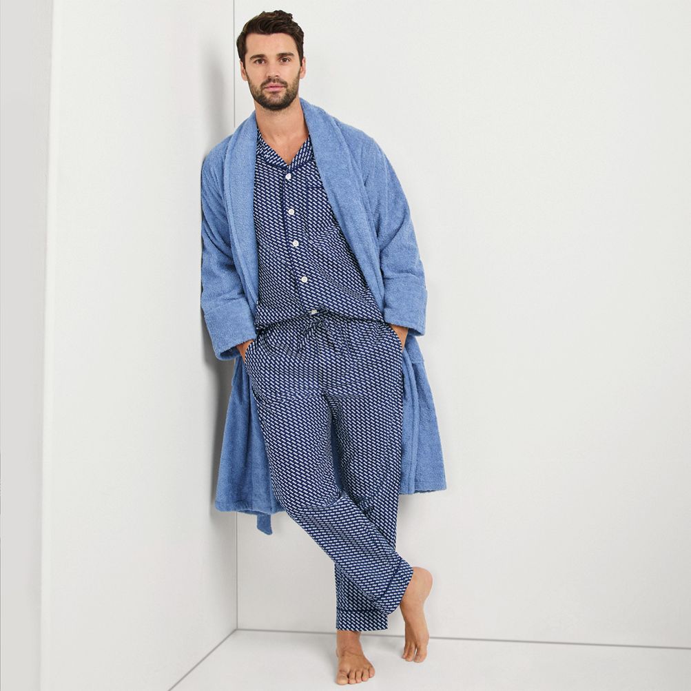 Men's Long Sleeve Essential Pajama Set | Lands' End